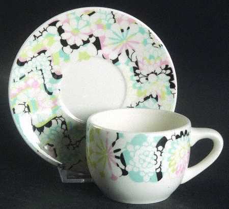 Jennifer Flat Demitasse Cup & Saucer Set