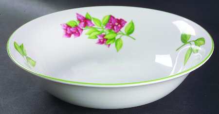Cana Oscar's Garden 10" Large Salad Serving Bowl