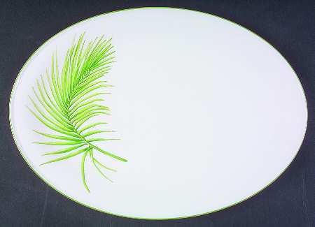 Cana Oscar's Garden 14" Oval Serving Platter