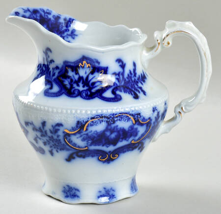 Alaska (Flow Blue, No Gold Ring) Creamer