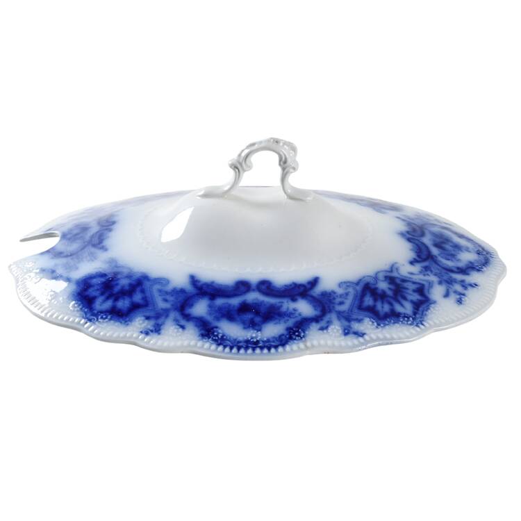 Alaska (Flow Blue, No Gold Ring) Lid for Oval Tureen