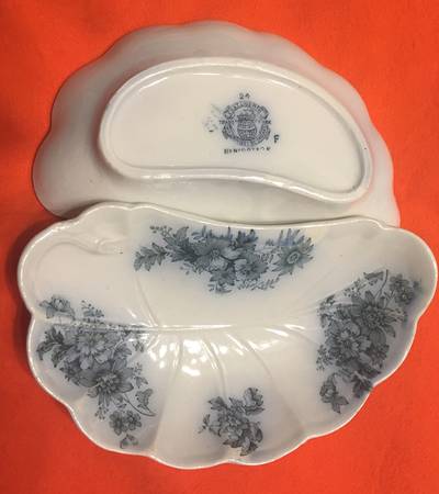 Chatsworth Blue Gray (No Gold) Bone Dish