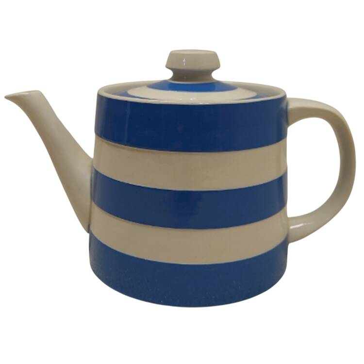 Cornish Blue Cream (Target Stamp) Small Teapot & Lid