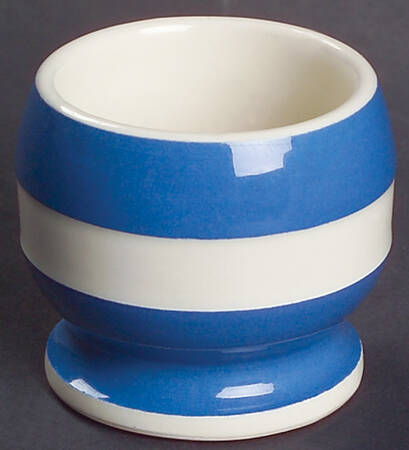 Cornish Blue Cream (Target Stamp) Single Egg Cup