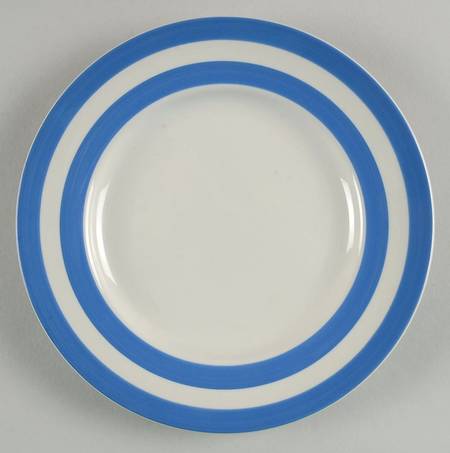 Cornish Blue Cream (Target Stamp) Salad Plate