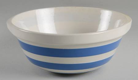 Cornish Blue Cream (Target Stamp) 8" Mixing Bowl