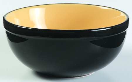Color Oasis Yellow (Black Out) Soup/Cereal Bowl