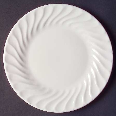 Aria White Salad/Dessert Plate