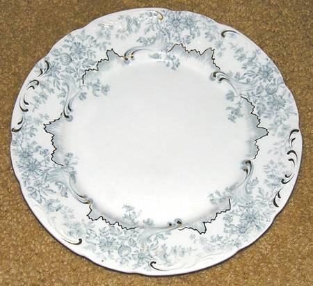 Antique Blue (Gold Accents) Dinner Plate