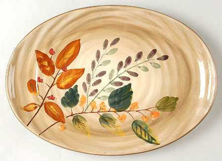 Shadow Wood 13" Oval Serving Platter