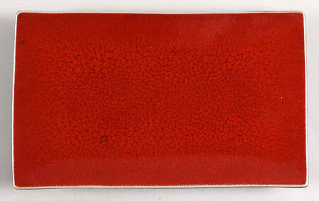 Radiant Red 9" Rectangular Serving Platter