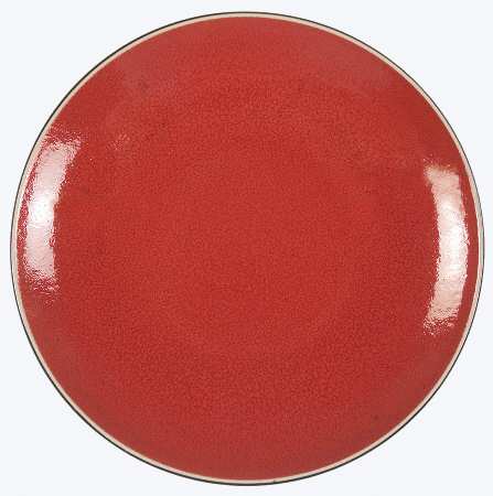 Radiant Red Salad Plate