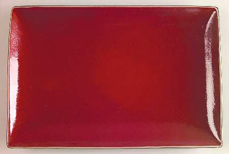 Radiant Red 12" Rectangular Serving Platter
