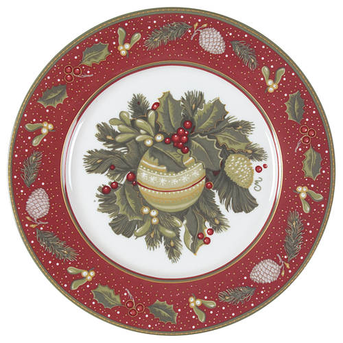 Boughs of Holly Salad Plate