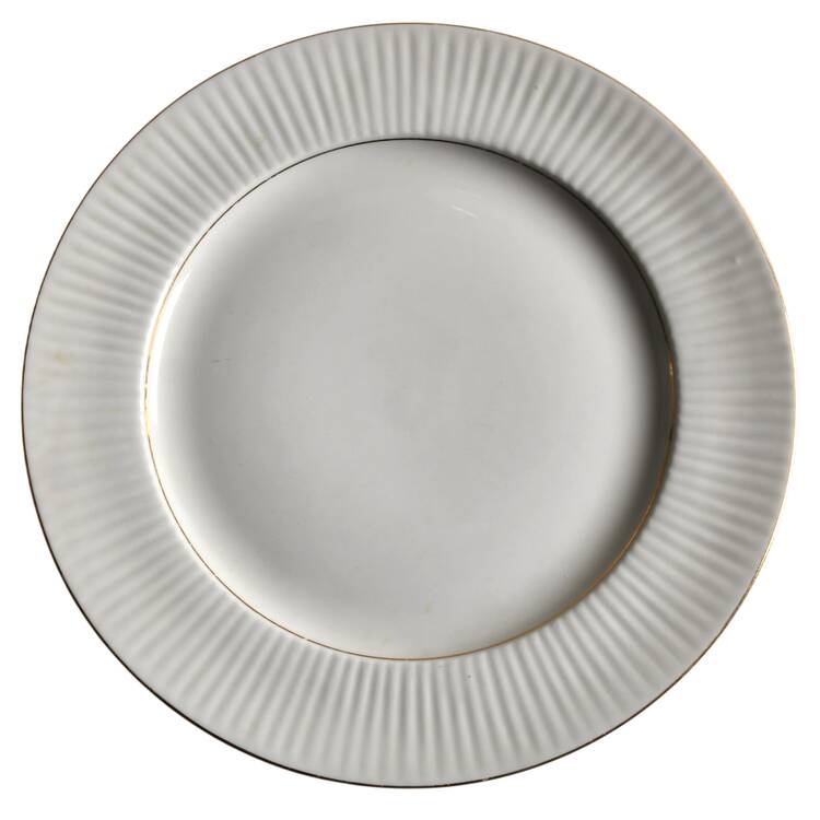 Claremont Gold (White Background) Dinner Plate