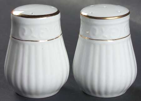 Claremont Gold (White Background) Salt & Pepper Set