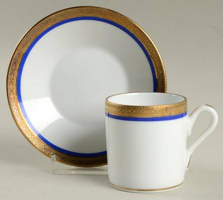 GIN164 Flat Demitasse Cup & Saucer Set