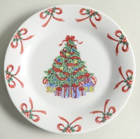 Christmas Morning Bread & Butter Plate