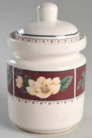 Magnolia Bloom Medium Canister & Lid