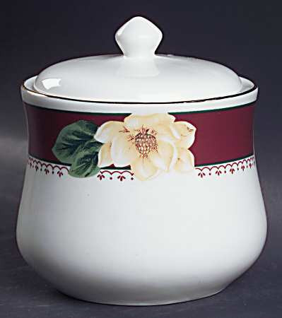 Magnolia Bloom Sugar Bowl & Lid