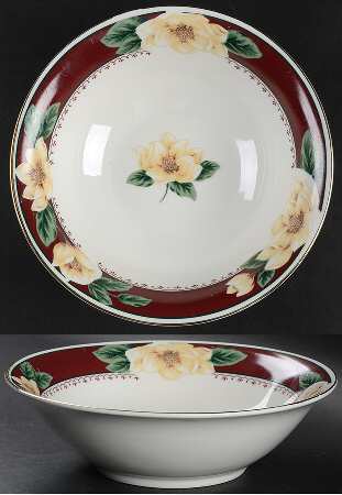 Magnolia Bloom 9" Round Vegetable Bowl