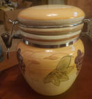 Antique Grappa Small Canister & Lid