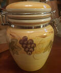 Antique Grappa Medium Canister & Lid