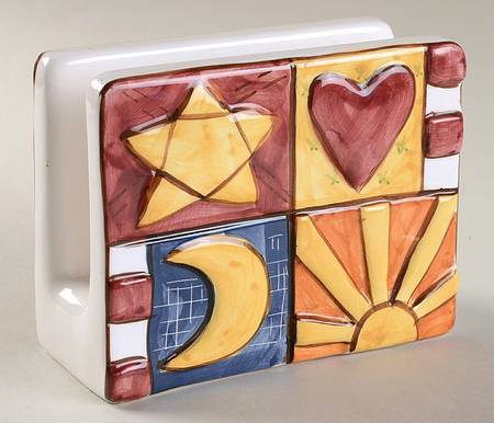 American Quilt Napkin Holder