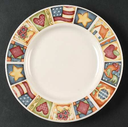 American Quilt Bread & Butter Plate