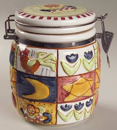 American Quilt 5" Storage Jar & Lid