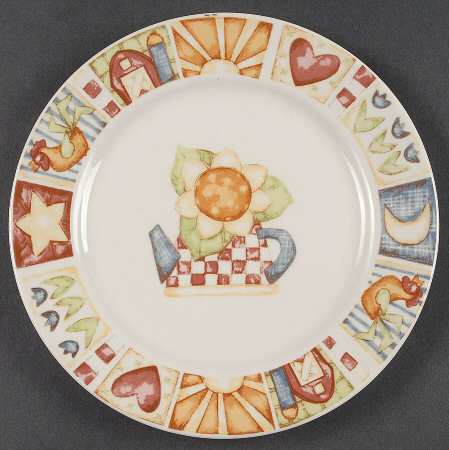 American Quilt Salad Plate