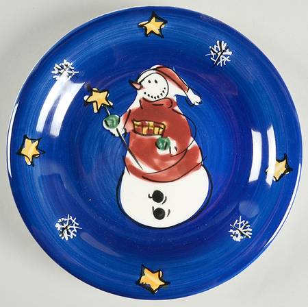 Folk Noel Salad Plate