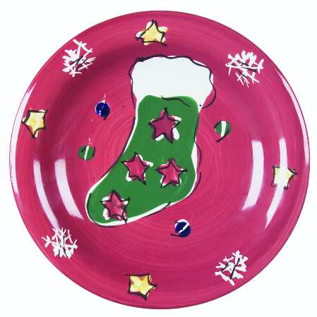 Folk Noel Salad Plate