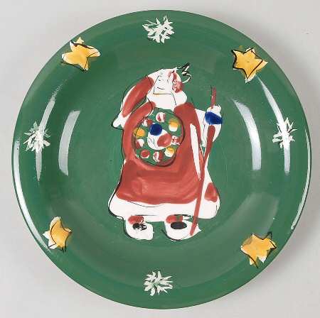 Folk Noel Salad Plate