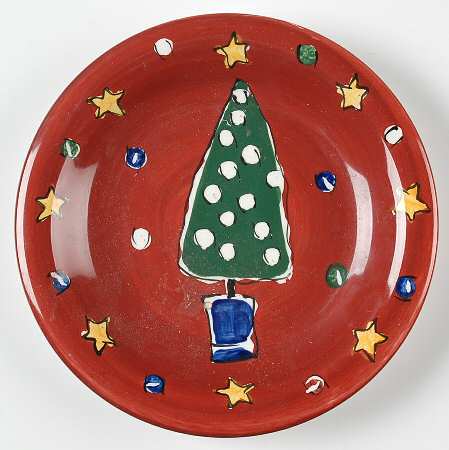 Folk Noel Salad Plate
