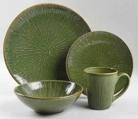 Lotus Leaf Green 4 Piece Place Setting
