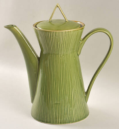 Lotus Leaf Green Coffee Pot & Lid