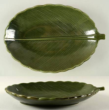 Lotus Leaf Green 12" Leaf Dish