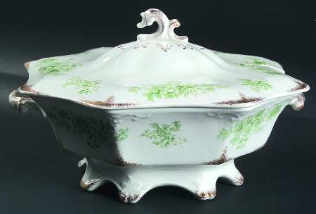 Chatsworth Green (Gold Daubs) Tureen &  Lid