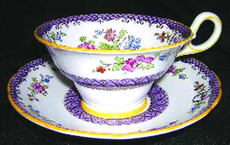 8454 Footed Cup & Saucer Set