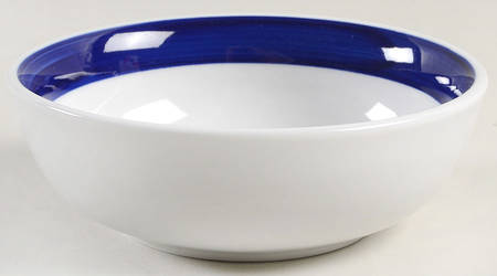 Basic Living III Cobalt (Blue and White) Soup/Cereal Bowl