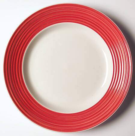 Carnegie Red Salad Plate