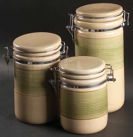 Retreat Green (3 Piece) Canister Set (Box Set)