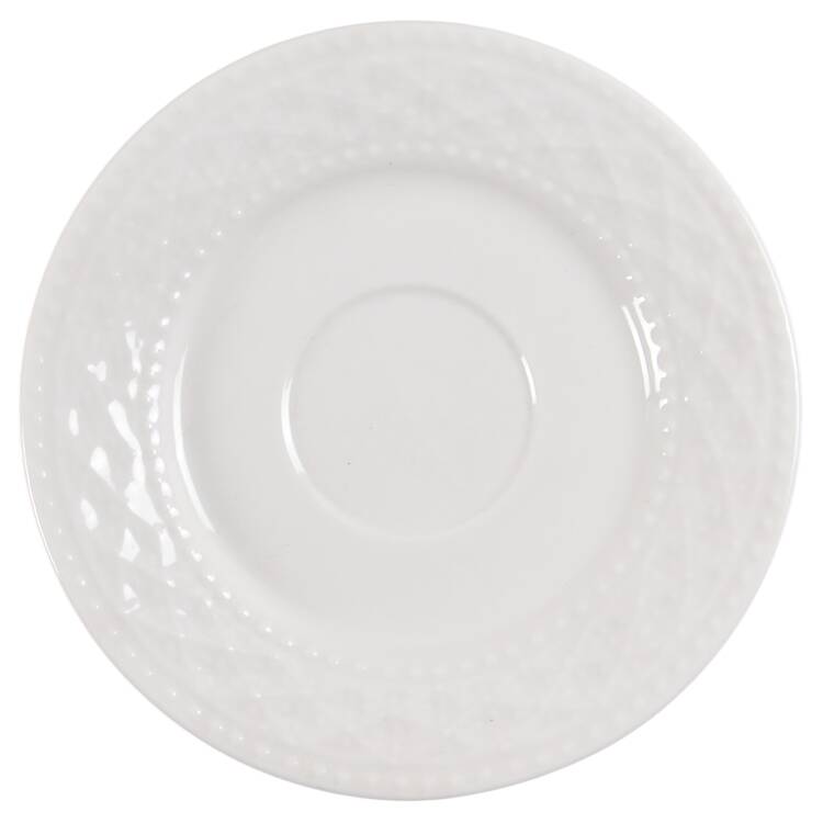 Royal Quilt White Saucer