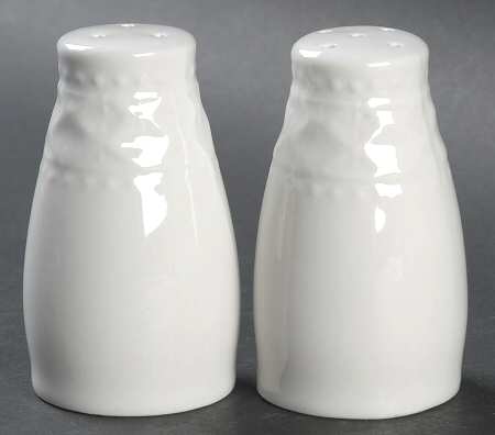 Royal Quilt White Salt & Pepper Set