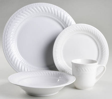 Imperial Braid 4 Piece Place Setting by Gibson Designs