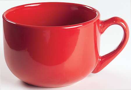 Sensations II Red Latte Mug