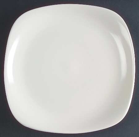 Sensations II White Square Salad Plate