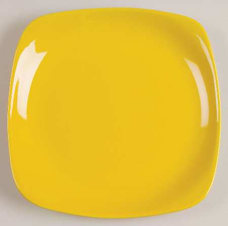 Sensations II Yellow Square Salad Plate