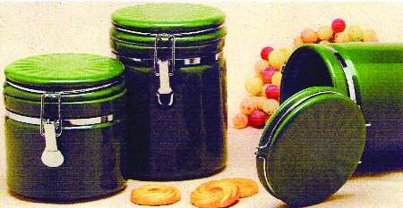 Ceremony Hunter Green (3 Piece) Canister Set (Box Set)